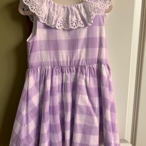 Purple Gingham Kids Dress